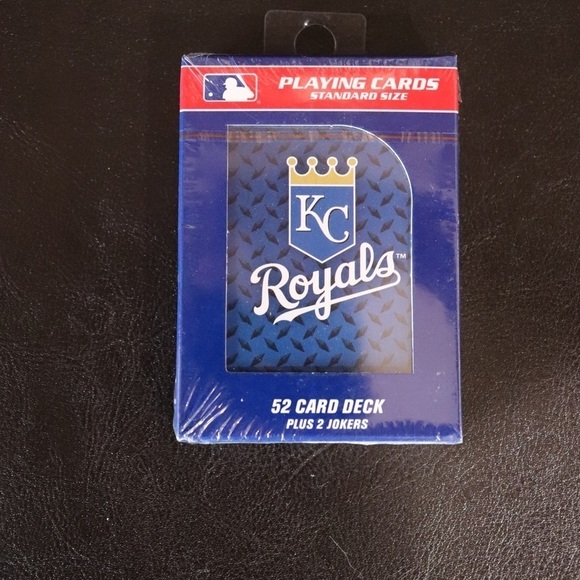 MLB KC Mini Baseball Ornament & Playing Cards set - Picture 5 of 8